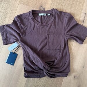 Wilfred Chocolate Knot Front Tee